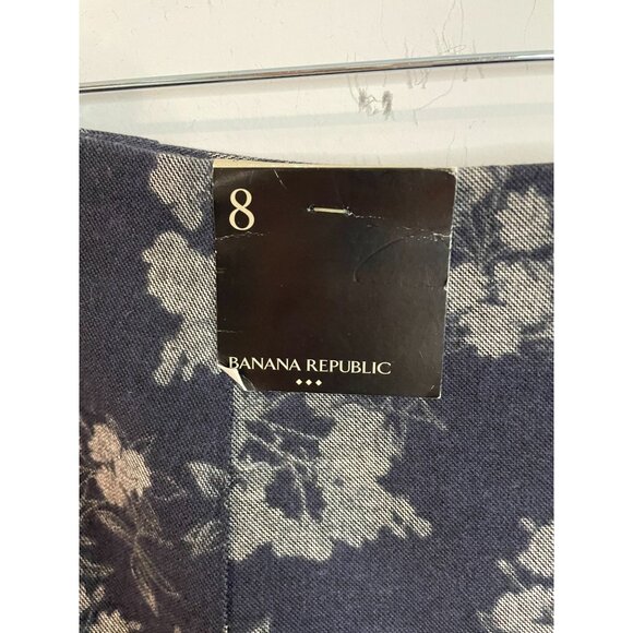 Banana Republic Floral Print Wool Blend A-Line Skirt Size 8 - Picture 2 of 14